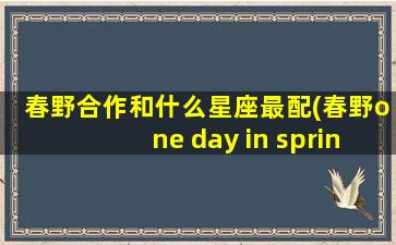 春野合作和什么星座最配(春野one day in spring)